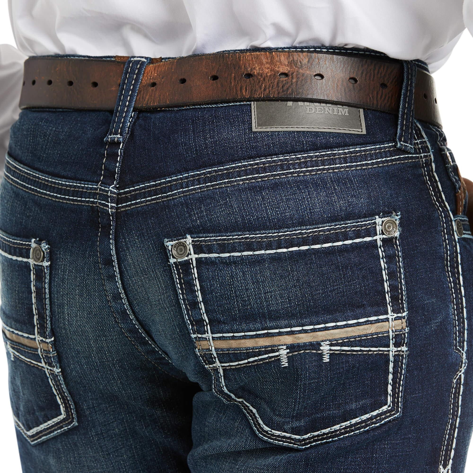 Ariat FR M5 Stretch Straight Leg Jean in denim